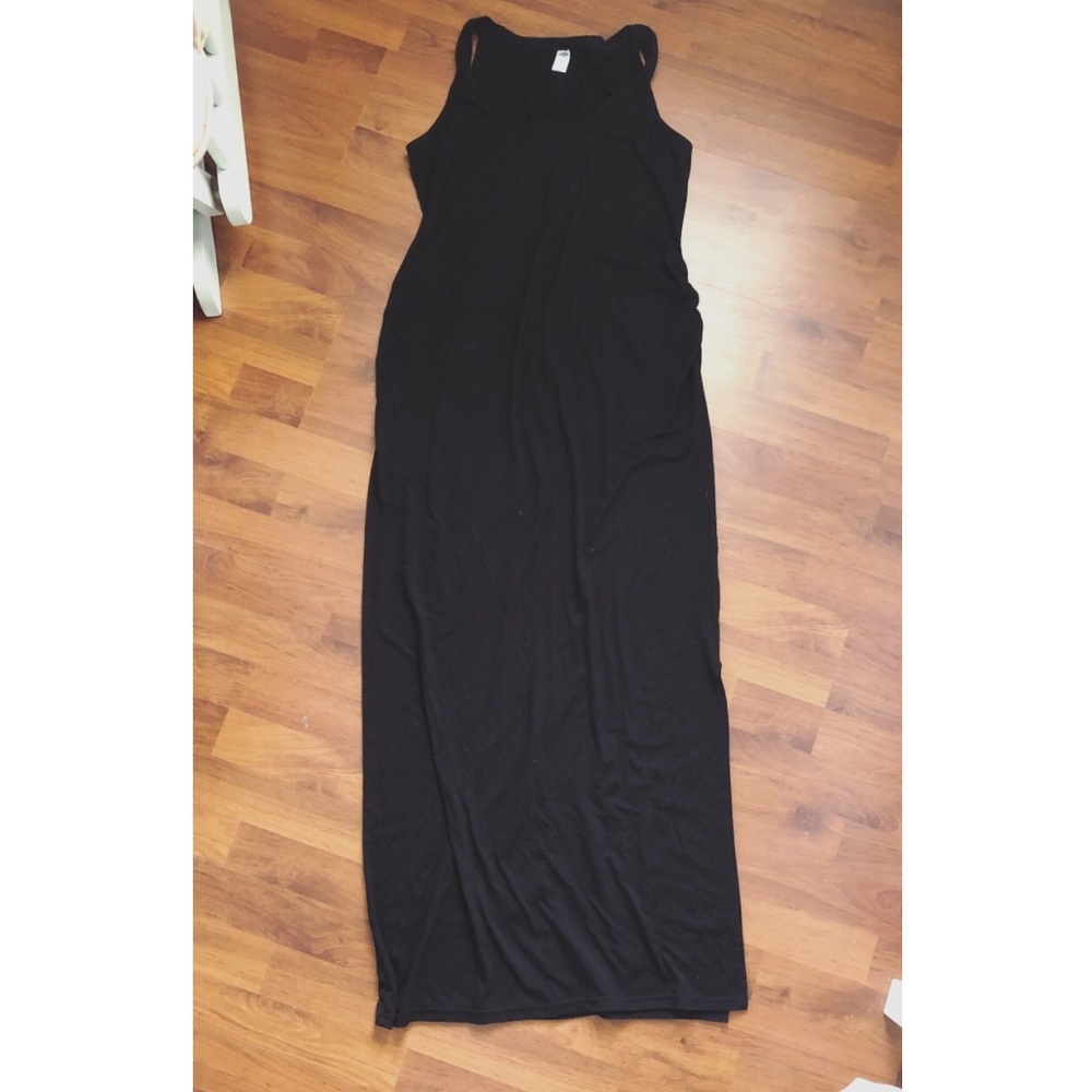 Black Old Navy Maternity Maxi Tank dress size M